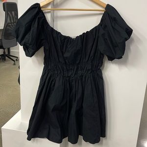 Black Puffed Abercrombie & Fitch Mini Dress